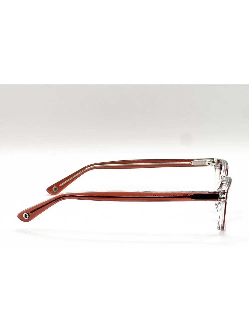 Muse 35-002010 Brown Clear Rectangle Authentic Eyeglass Frames 50-17-140